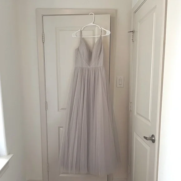 junior bridesmaid ball gown dresses Halter A Line Chiffon Lace Junior Bridesmaid Dress, Burnt_Orange